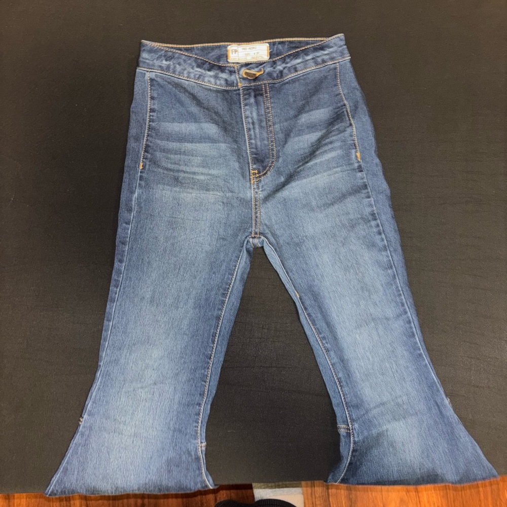 Free People Just Float On Flare Jeans - Picture 2 of 5